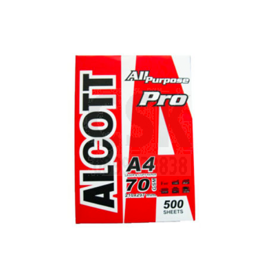 กระดาษ 70g A4 Alcott แดง 500p