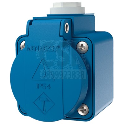 MENNEKES 10082 grey ปลั๊กตัวเมียติดลอยรุ่น SCHUKO (2P+E) 16A 230V IP44