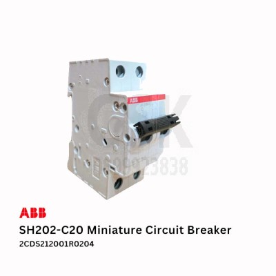 ABB SH202-C20 เซอร์กิตเบรกเกอร์ 20 Amp 2P 6KA