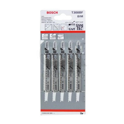 ใบเลื่อยจิ๊กซอ T308BF BOSCH (5ใบ)