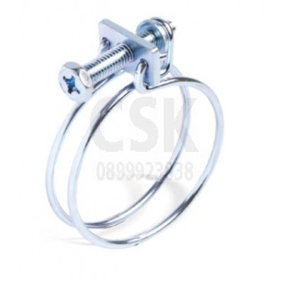 เข็มขัดรัดท่อแบบลวดคู่ 8-10 mm
