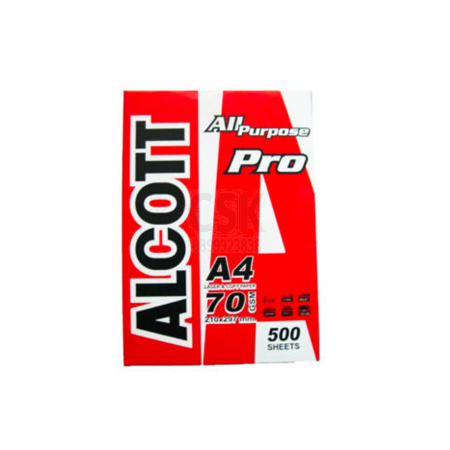 กระดาษ 70g A4 Alcott แดง 500p