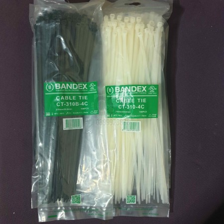 เคเบิ้ลไทร์ BANDEX สีดำ ขนาด 12" แพ็ค 100 เส้น 