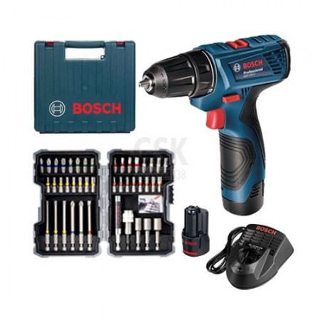 สว่านไขควงไร้สาย GSR120-2+ดอกสว่าน BOSCH
