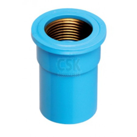 ต่อตรง PVC เกลียวในทองเหลือง 1/2"