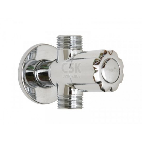 วาล์วระบบเซรามิค 3 ทาง หัวมะยม รุ่น VC858 สีโครเมี่ยม