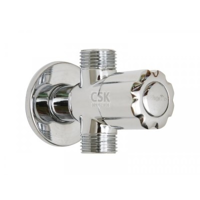 วาล์วระบบเซรามิค 3 ทาง หัวมะยม รุ่น VC858 สีโครเมี่ยม