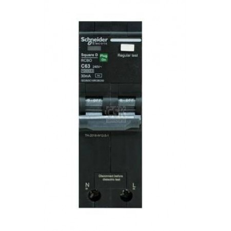 เบรกเกอร์ RCBO SCHNEIDER QO120C06RCBO30 20 แอมป์