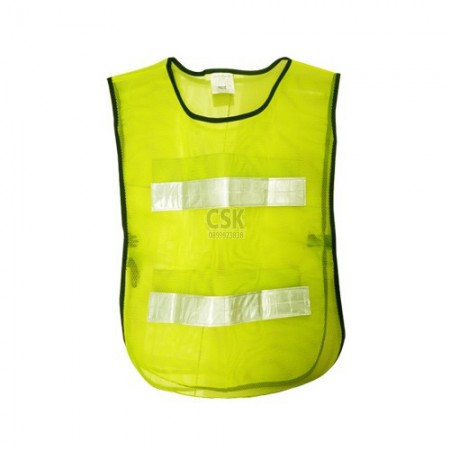 เสื้อจราจร สะท้อนแสง 2แถบ สีเขียว