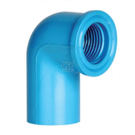 ข้องอ 90 องศา PVC เกลียวใน 1/2"