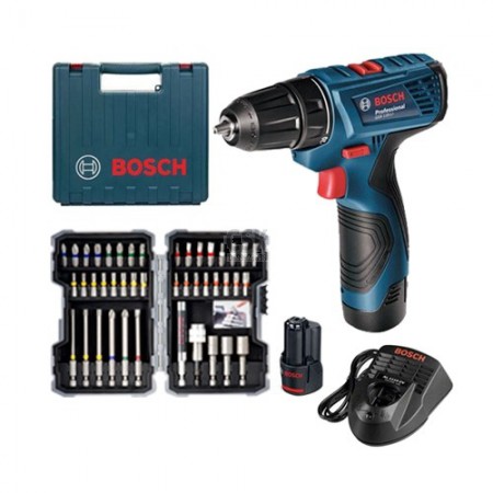 สว่านไขควงไร้สาย GSR120-2+ดอกสว่าน BOSCH