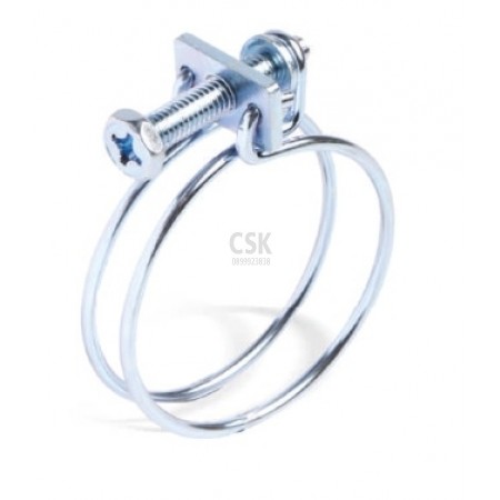เข็มขัดรัดท่อแบบลวดคู่ 8-10 mm