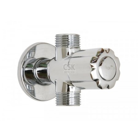 วาล์วระบบเซรามิค 3 ทาง หัวมะยม รุ่น VC858 สีโครเมี่ยม