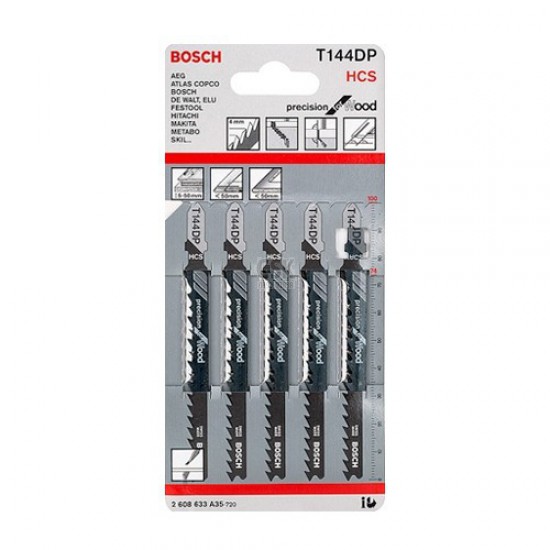 ใบเลื่อยจิ๊กซอ T144DP BOSCH (5ใบ)
