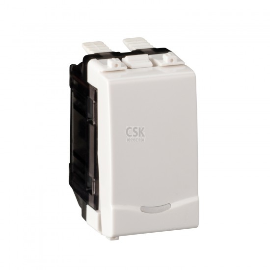 Schneider สวิทช์ทางเดียว 16A 250V ชไนเดอร์ พร้อมพรายน้ำ ขนาด 1 ช่อง 3031P-1-2M-F Concept : Easy Clip (Clipsal)